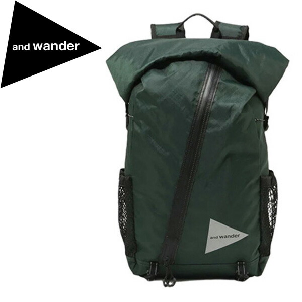 アンドワンダー バックパック and wander 5745975115 ECOPAK 18L backpack d.green AWD5745975115142