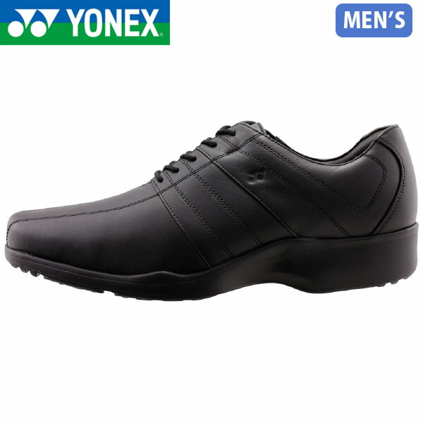 ヨネックス YONEX メンズ 力強さ座布団MT-01N 黒いこと なめし革シューズ 軽さ ぼうぜん自失吸いいれる 革靴 通い 抗菌防臭 YONMT01N007 靴-メンズ靴-ウォーキングシューズ