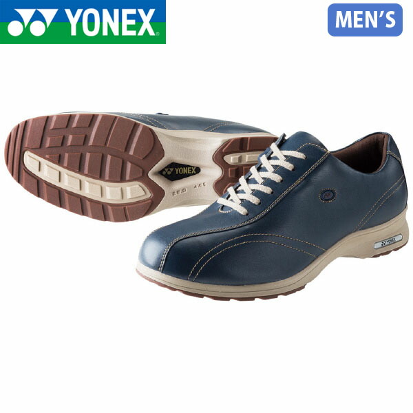 ヨネックス YONEX メンズ パワークッションMC30W ネイビーブルー ウォーキングシューズ スニーカー 軽量 衝撃吸収 4.5E 幅広 撥水 抗菌防臭 防滑 YONSHWMC30W019