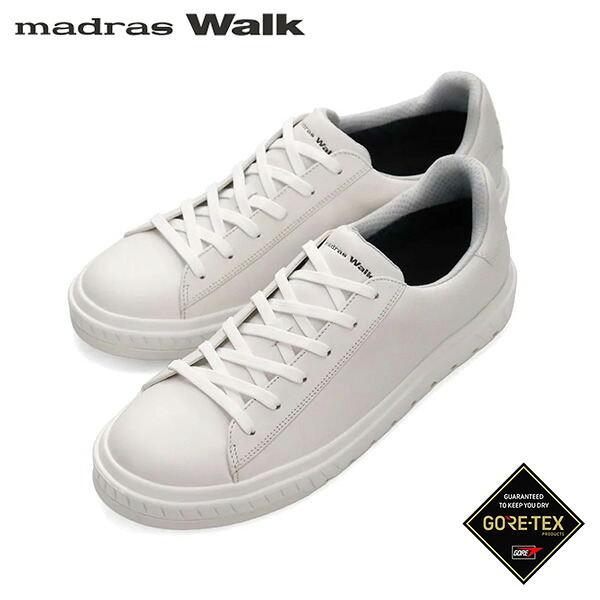 マドラスウォーク メンズ MW9800S WHITE ゴアテックスサラウンド 全天候快適 カジュアルレザーシューズ MW9800S madrasWalk MADMW9800SWHT