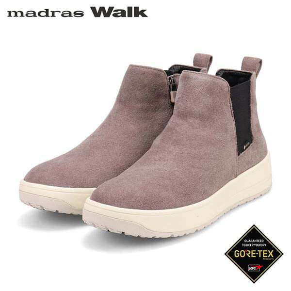 マドラスウォーク レディース MWL1038 GRAY-SILKY ゴアテックス 防滑サイドゴアショートブーツ MWL1038 madrasWalk MADMWL1038GRYS