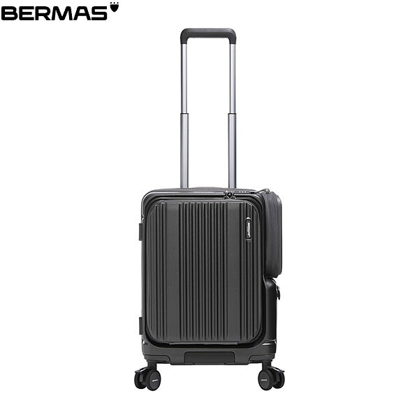 バーマス BERMAS キャリーケース スーツケース EURO CITY3 サイドポケット付きフロントオープン48c スレートグレー カジュアル 出張 旅行 BER6052612｜ギーク