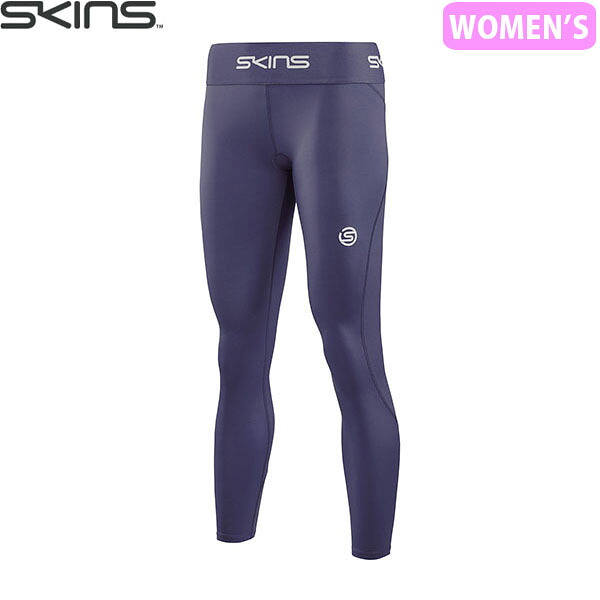 スキンズ SKINS コンプレッションタイツ スパッツ レギンス 着圧 レディース SERIES-1 Womens 7/8 Tights Navy SKI18271118098｜ギーク