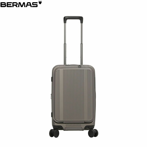 バーマス BERMAS スーツケース キャリーケース 静音キャスター INTER CITY BS フロントオープン50c 37L アンバーブラウン 機内持ち込み 拡張 BER6055540