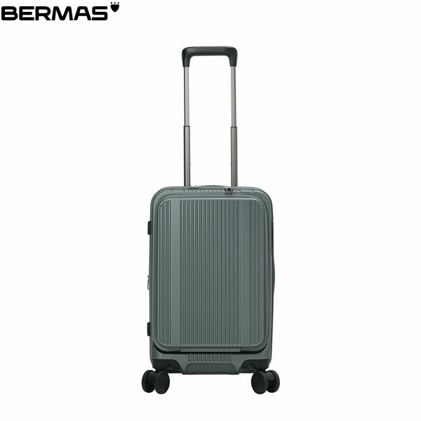 バーマス BERMAS スーツケース キャリーケース 静音キャスター INTER CITY BS フロントオープン50c 37L アイスランドグリーン 機内持ち込み 拡張 BER6055557