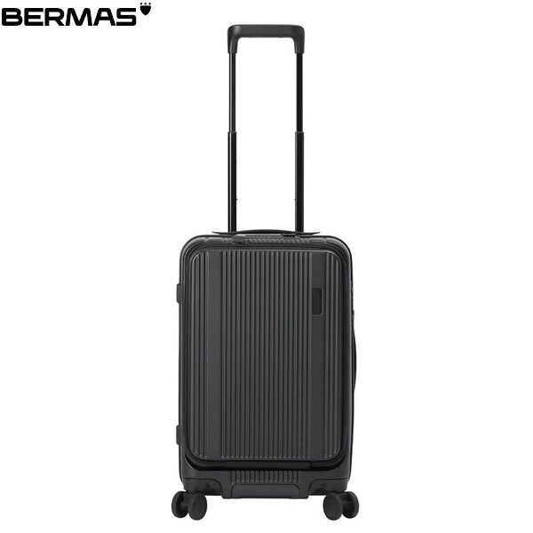 赤ちょうちん集合体 BERMAS 持ちはこび入れもの 旅行バッグ 静音キャスター BM Travel Smart FO50糎 37L つや消し黒いこと 旅行 心地好い 出張 旅する 森閑とした BER6055010