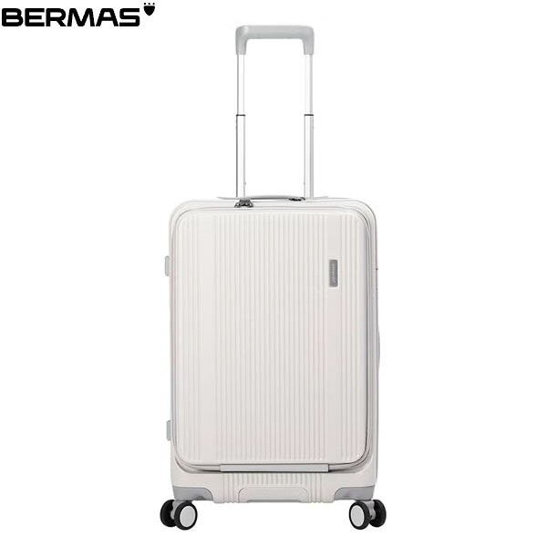 バーマス BERMAS キャリーケース スーツケース 静音キャスター BM Travel Smart FO56cm 53L アイボリーホワイト トラベル カジュアル 出張 旅行 静か BER6055142｜ギーク