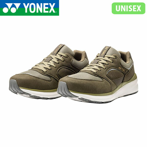 ヨネックス YONEX ユニセックス メンズ レディース ウォーキングシューズ スニーカー パワークッション 123 カーキ YONSHW123191