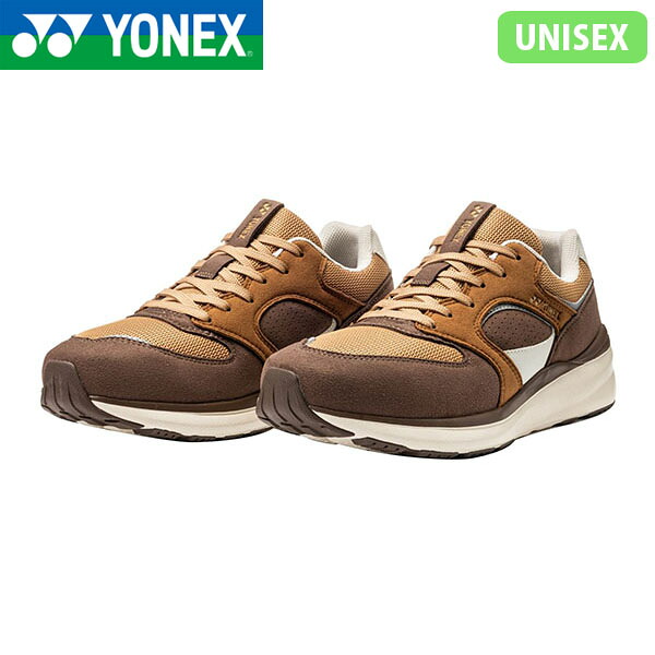 ヨネックス YONEX ユニセックス メンズ レディース ウォーキングシューズ スニーカー パワークッション 123 キャメル/ブラウン YONSHW123434