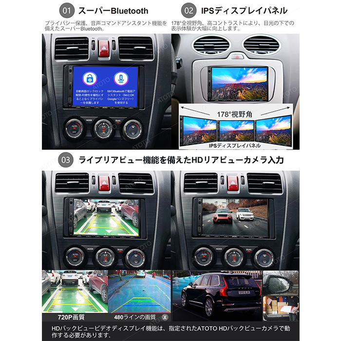 流行に Androidカーオーディオ ATOTO S8 カーオーディオ/カーナビ 7