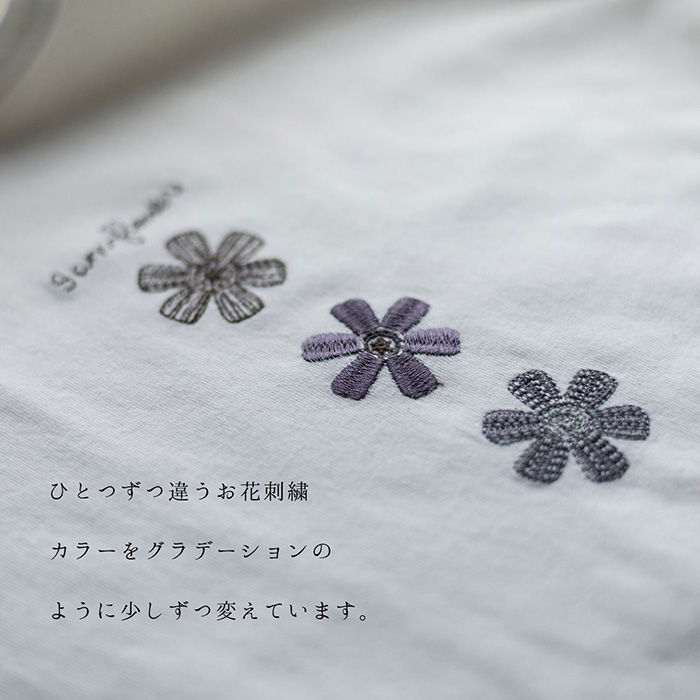 楽天市場 My Flower Tシャツ レディース トップス 半袖 刺繍 お花 シンプル 綿100 定番 大人の イマゴ Gearlabo