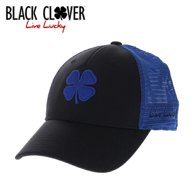 楽天市場 送料無料 メール便 Black Clover ブラッククローバー キャップ Fitted Mesh 2 5ffa02 154 Royal Black ギアムーブ