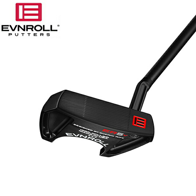 32340円 最大40%OFFクーポン EVNROLL イーブンロール パター ER5v BLACK ハッチバック SHORT SLANT