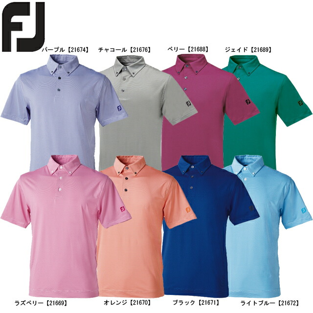 楽天市場】【送料無料 メール便】 FOOTJOY フットジョイ FJダイヤプリントシャツ 半袖 FJ-S20-S20 : ギアムーブ