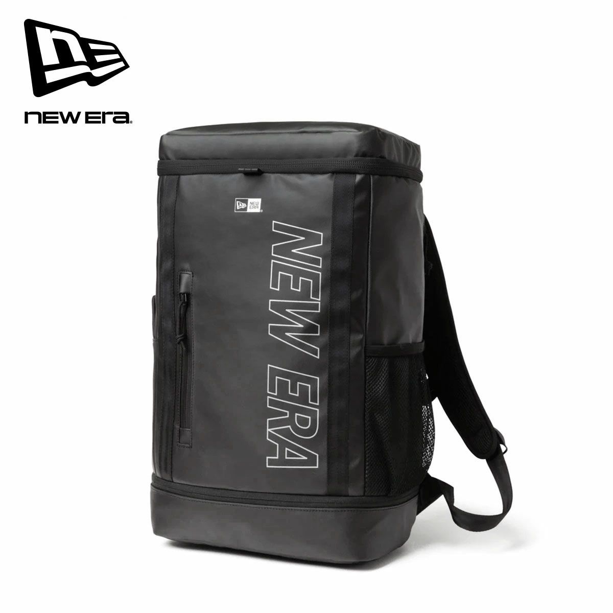 NEW ERA ニューエラ Box Pack ボックスパック 14521358 32L TPU プリントロゴ アウトライン ブラック × リフレクトシルバー デイリー タウンユース リュック BOX 通学 通勤 メンズ レディース 送料無料