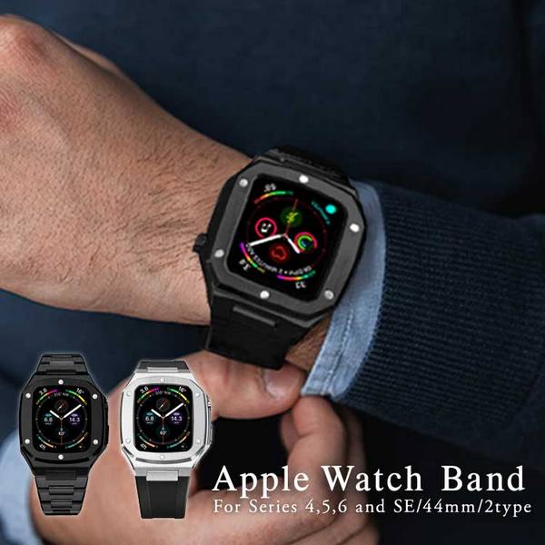 楽天市場 予約販売商品 Applewatch アップルウォッチ 44mm バンド ステンレス ベルト Applewatch4 Applewatch5 Series 4 5 6 Se メンズ 7 1以降 8月下旬より発送 Dex