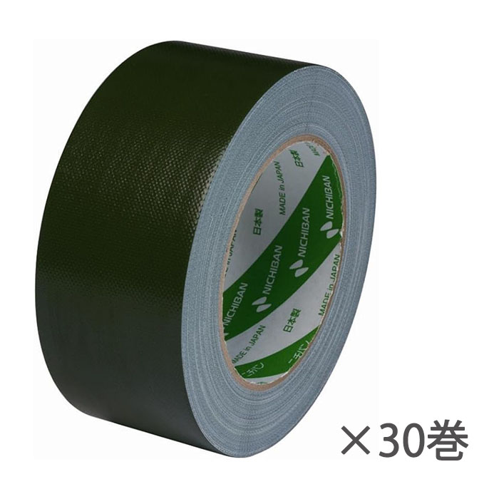 ニチバン 布テープ 50mm&times;25m巻 30巻 セット 102N3-50AZ30P 緑｜GEEX COLLECTION