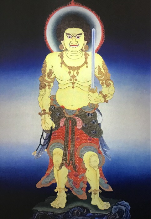 楽天市場】肉筆仏画 不動明王（特大寸）一点もの : 仏像仏画