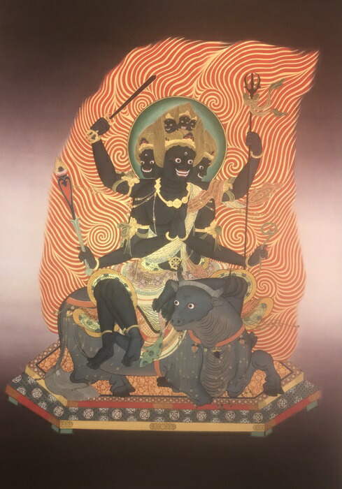 楽天市場】刺繍仏画 大威徳明王（ヤマーンタカ） : 仏像仏画チベット