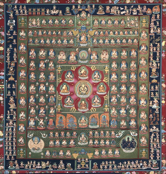 楽天市場】◇六道輪廻図（Wheel of Life）/タンカ／仏画／曼荼羅