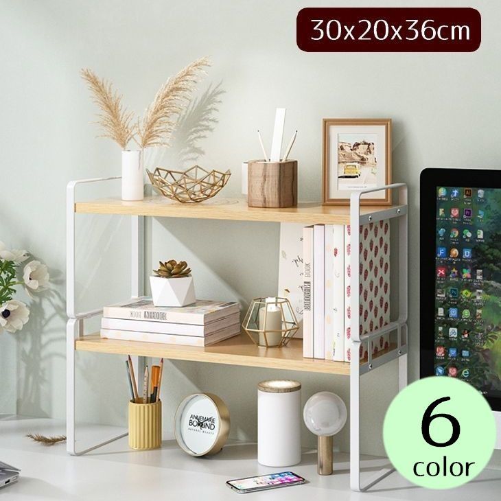 楽天市場】送料無料 収納ラック 2段 調味料ラック 木目調 幅30cm 卓上