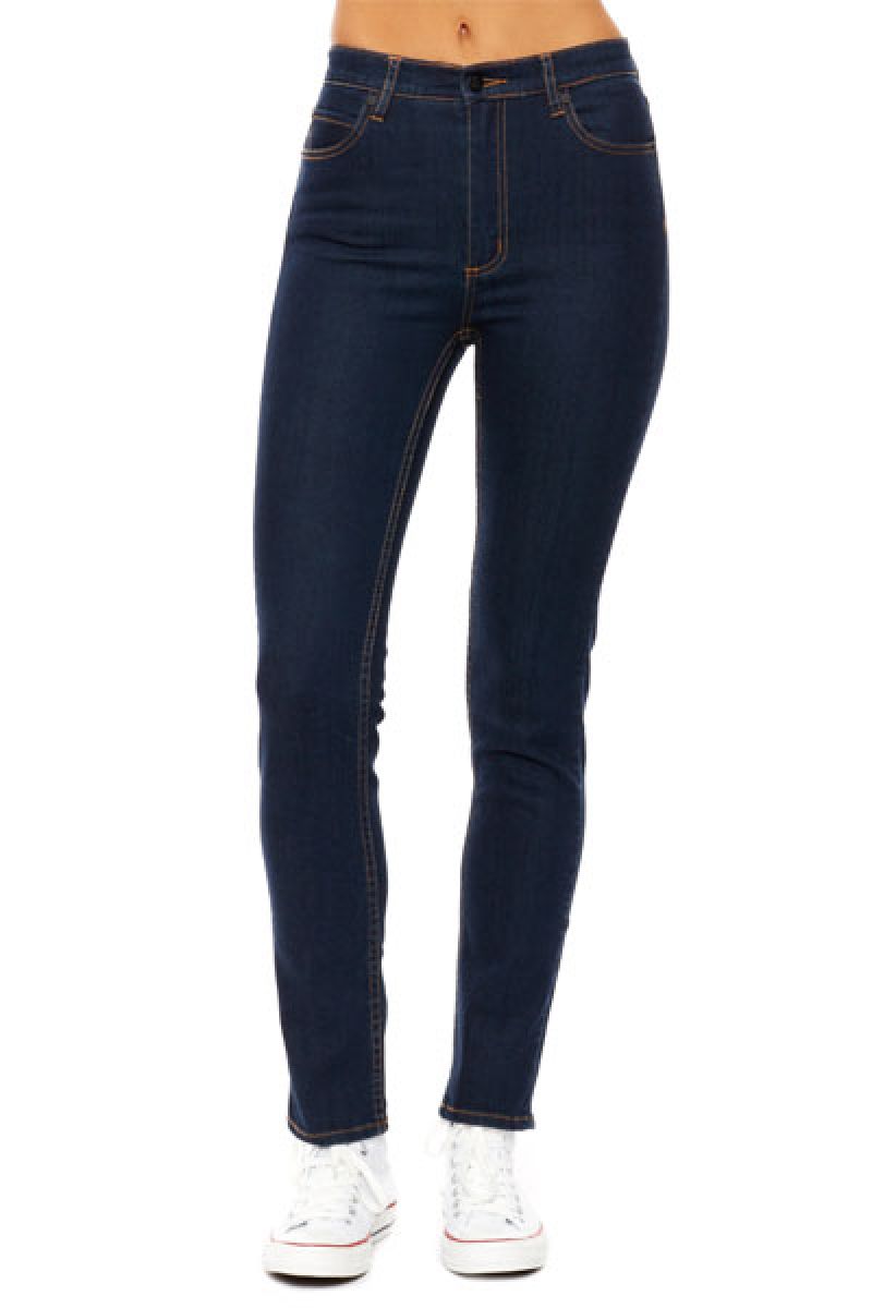 REBEL8 WOMENS HI-RISE INDIGO JEAN｜GEKIROCK CLOTHING