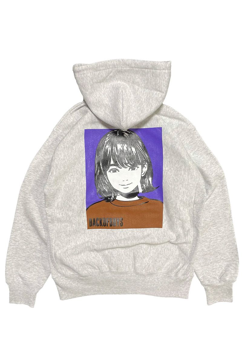 TheBackOfBoys(ザバックオブボーイズ) Cute Girl Zip Hoodie Type2 ASH