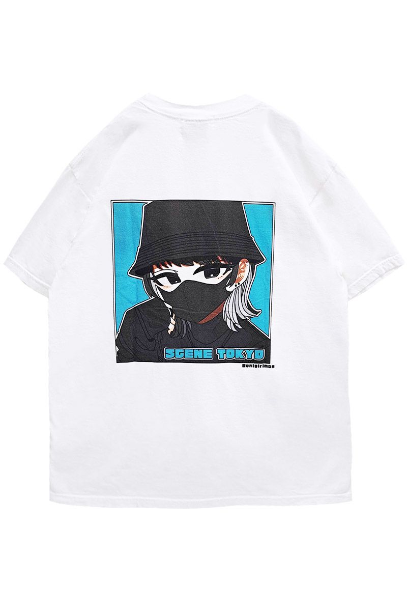 SCENE TOKYO (シーントウキョウ) Black girl Tee WHITE