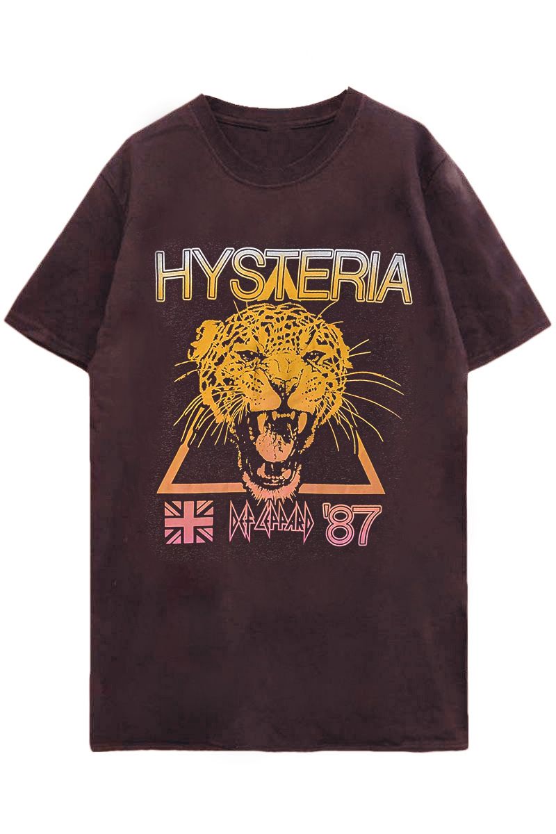 【楽天市場】def Leppard Unisex T Shirt Hysteria World Tour Back Print：gekirock Clothing 8226