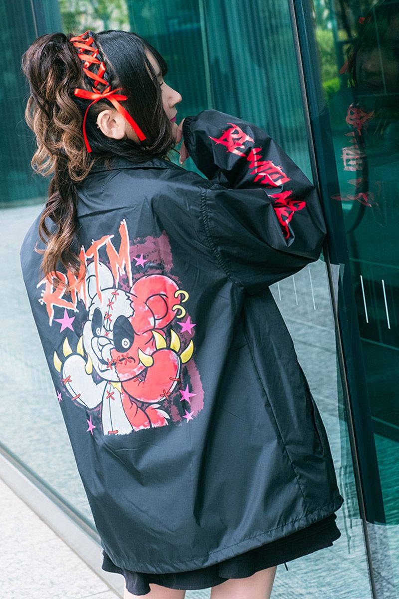 西本りみ&times;GEKRIOCK CLOTHING&times;acOlaSia 限定コラボ・コーチジャケット　RED｜GEKIROCK CLOTHING 9,372円