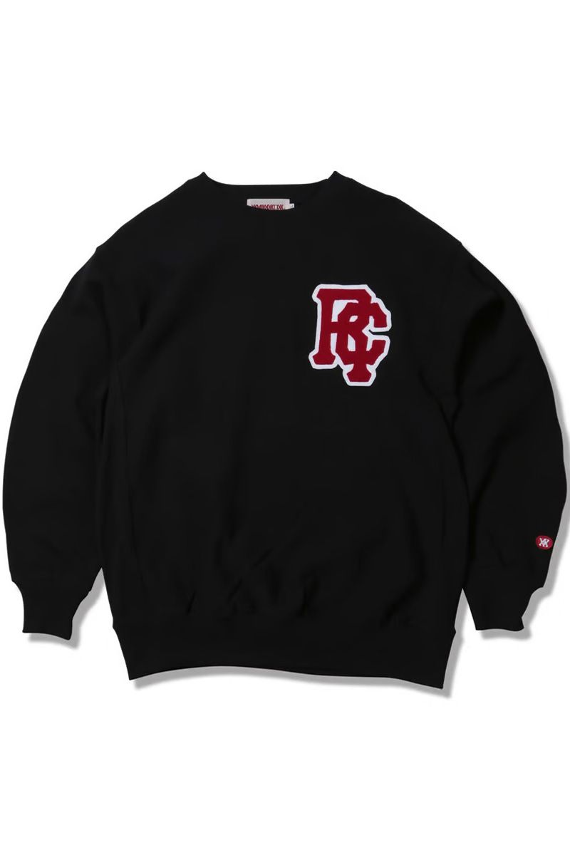 ANIMALIA (アニマリア) 12oz HEAVY CREW NECK - Chenille BLACK|GEKIROCK CLOTHING