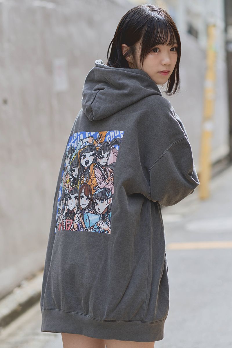 chuLa × scene tokyo コラボ・パーカー BLUE