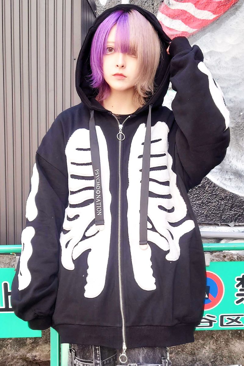【新品】PSYCHO NATION(サイコネーション) チャイナベロアZIP46 PSYCHO NATION(サイコネーション) チャイナベロアZIPパーカー