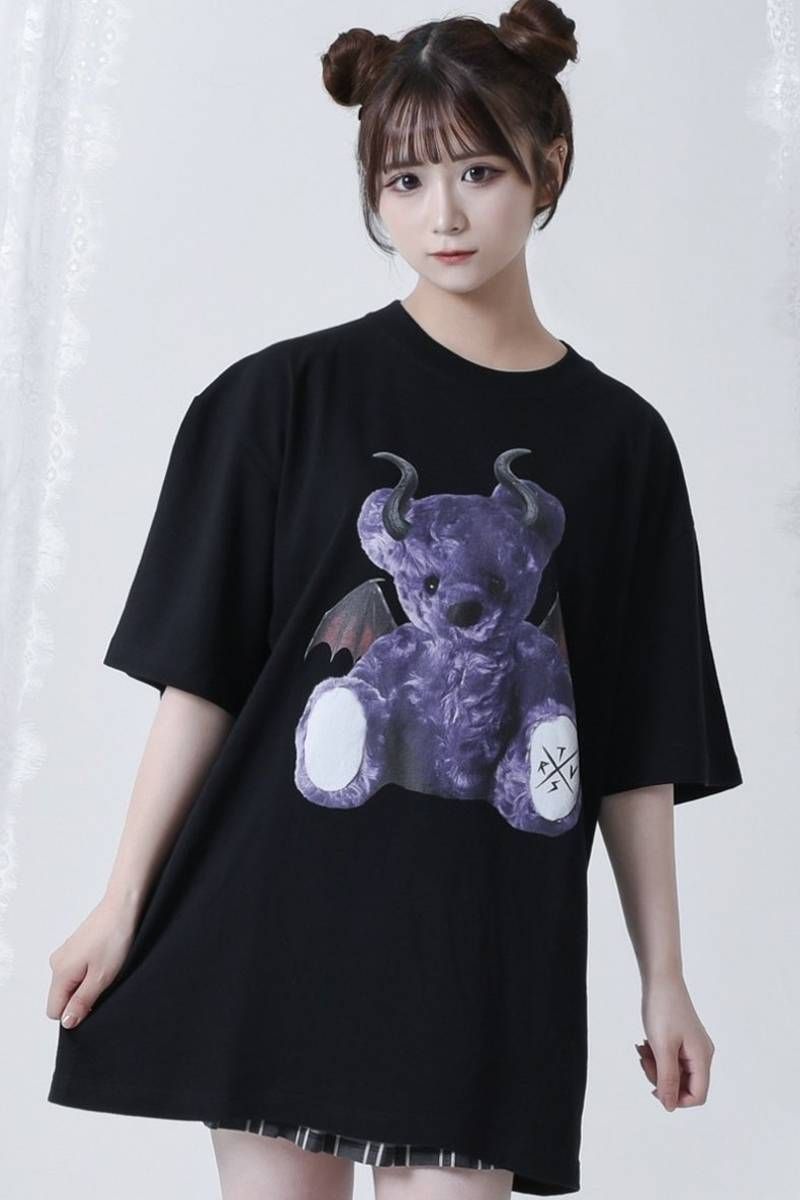 楽天市場】TRAVAS TOKYO (トラバス トーキョー)チェーン付きデザインZIPクマ半袖ジップアップパーカー BLACK : GEKIROCK  CLOTHING