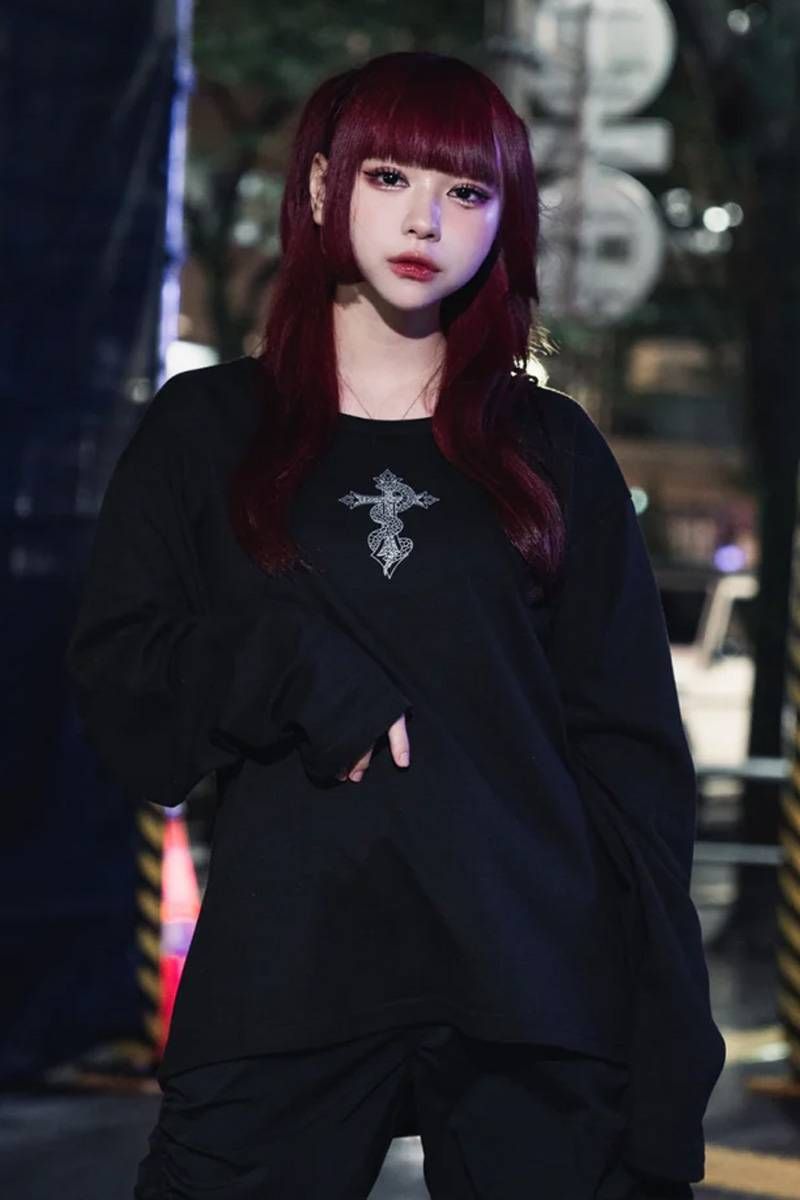 楽天市場】gibous(ギボス) logo jersey scorpion black purple tops