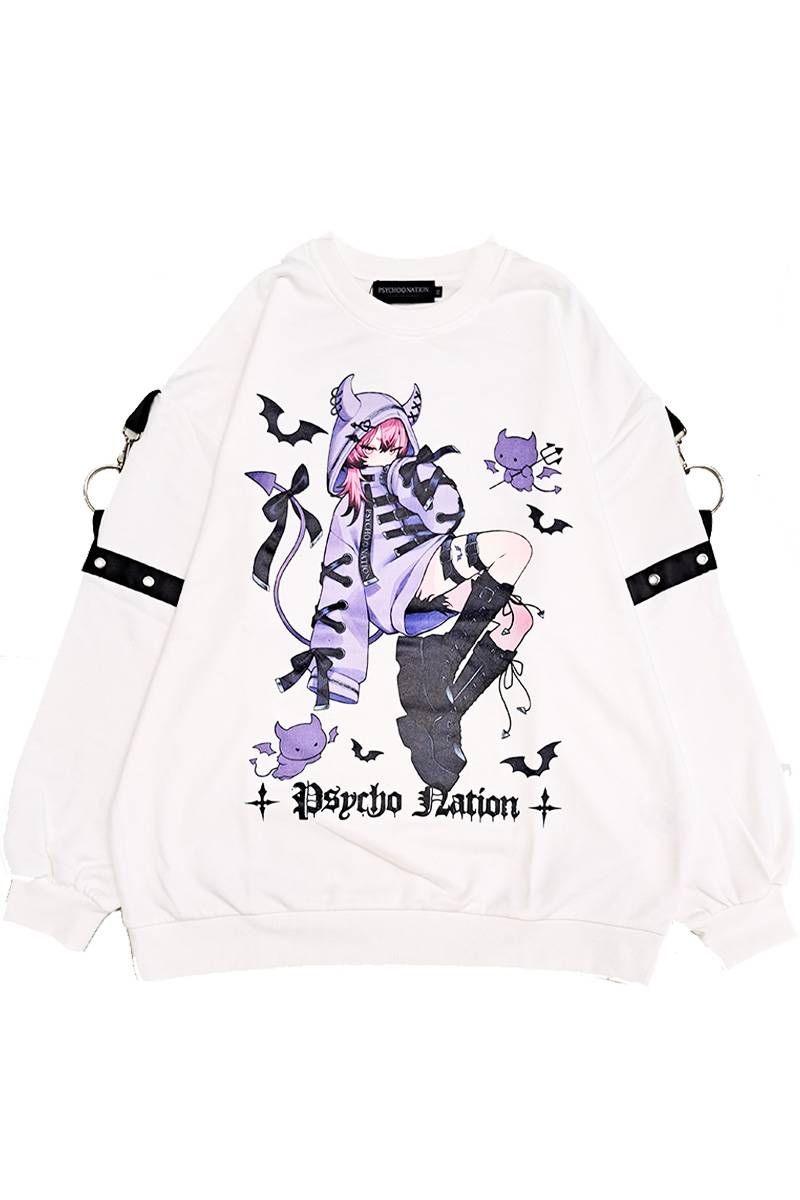 【PSYCHO NATION】 寝田ルネ メイドリバーシブルスカジャン 寝田ルネ×PSYCHO NATION (サイコネーション) メイドリバーシブル