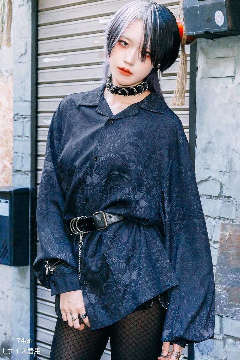 日本の首都13零式(トウキョウイチサンゼロシキ) Patterned shirt エデンの園