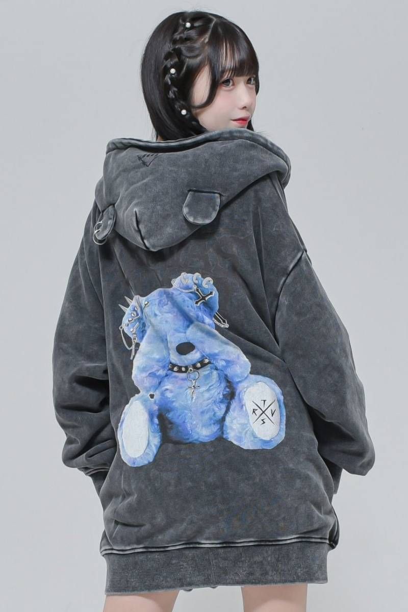 TRAVAS TOKYO/トラバス トーキョー』くま耳ZIPパーカー/ジップ