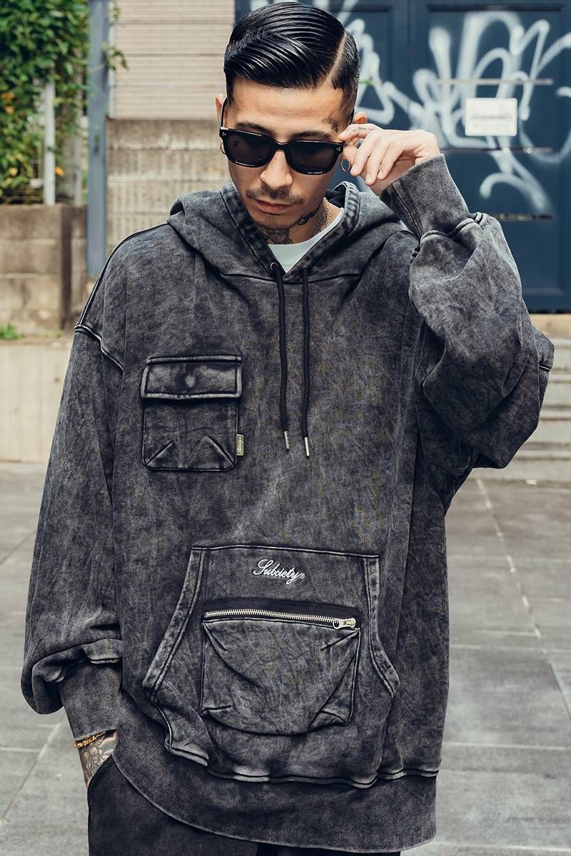 Subciety(サブサエティ) Tactical hoodie - Black