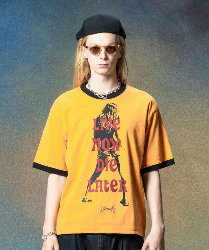 glamb(グラム)B0225/CS20 : Reversible T-Shirt / リバーシブルＴシャツ - Yellow