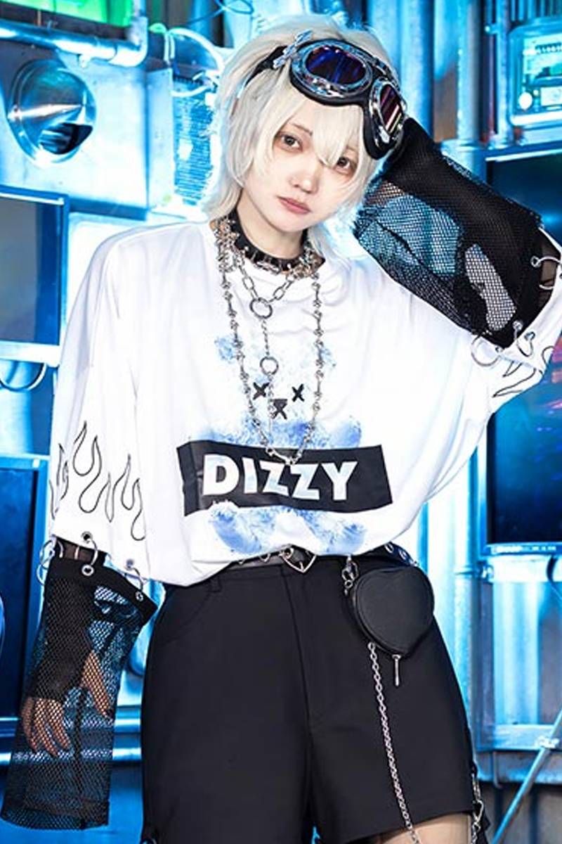 LISTEN FLAVOR　リッスンフレーバー　スケルトンベア スタッズビッグTシャツ 【WHITE】 スケルトンベア スタッズビッグTシャツ 【WHITE】｜LISTEN