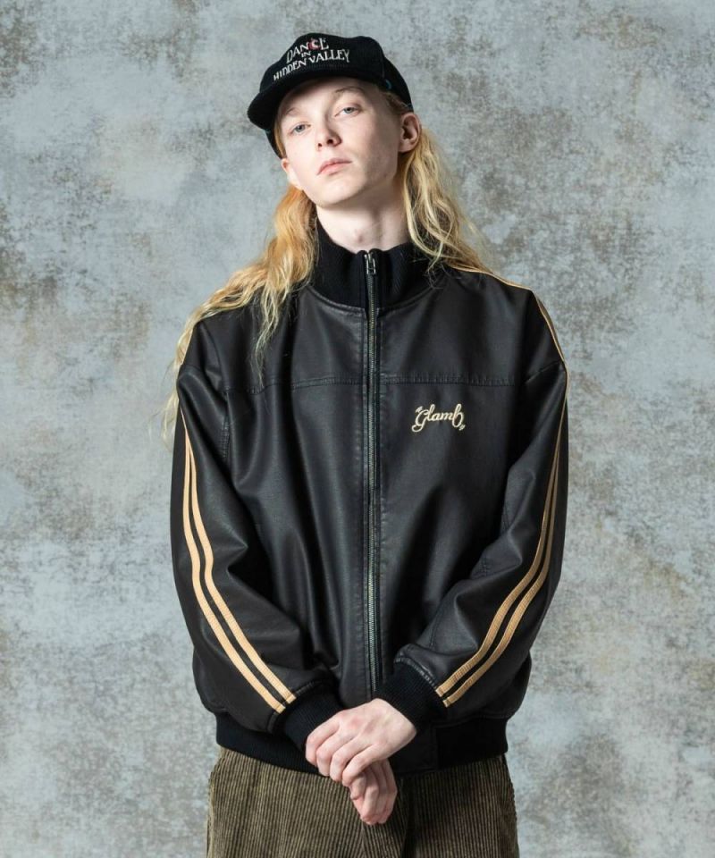 楽天市場】glamb (グラム) Synth Mouton Biker JKT / シンセムートン