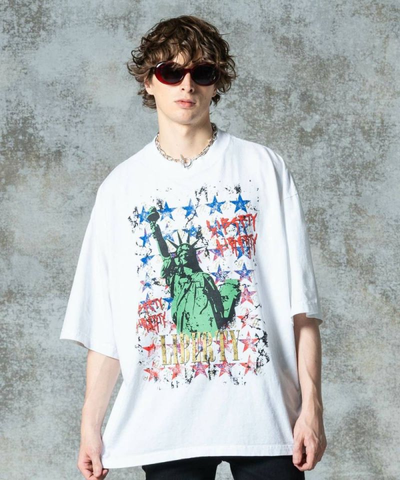 glamb(瓦)GB0325/CS08 : Liberty T-shirt / リバティＴシャツ - White
