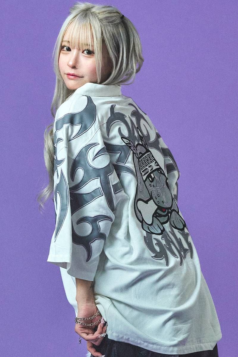 GALFY (ガルフィー) 部族長シャツ - O.White|GEKIROCK CLOTHING