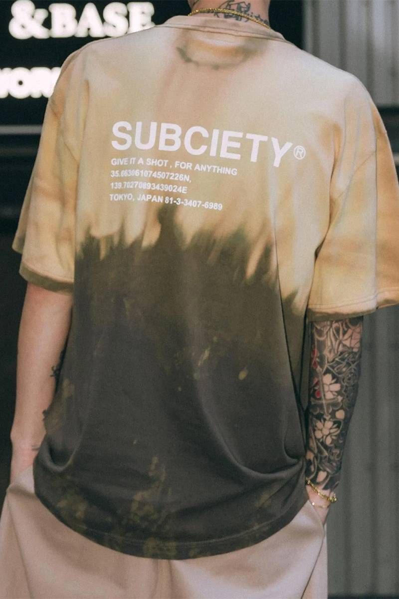Subciety (サブサエティ) Faded tee - Black|GEKIROCK CLOTHING