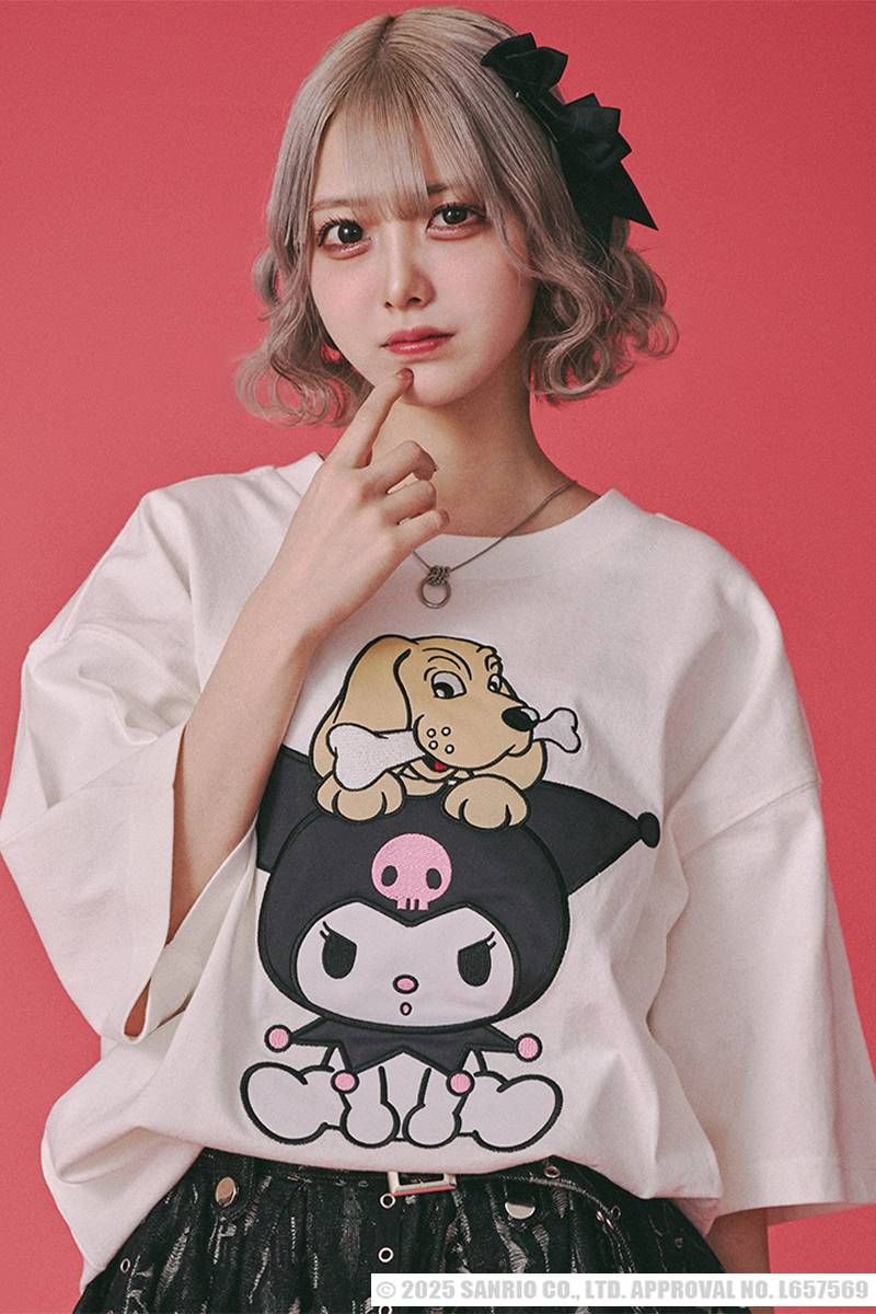クロミ×GALFY(ガルフィー) クロミちゃんとGALFYの半袖TEE - O.White 10,701円