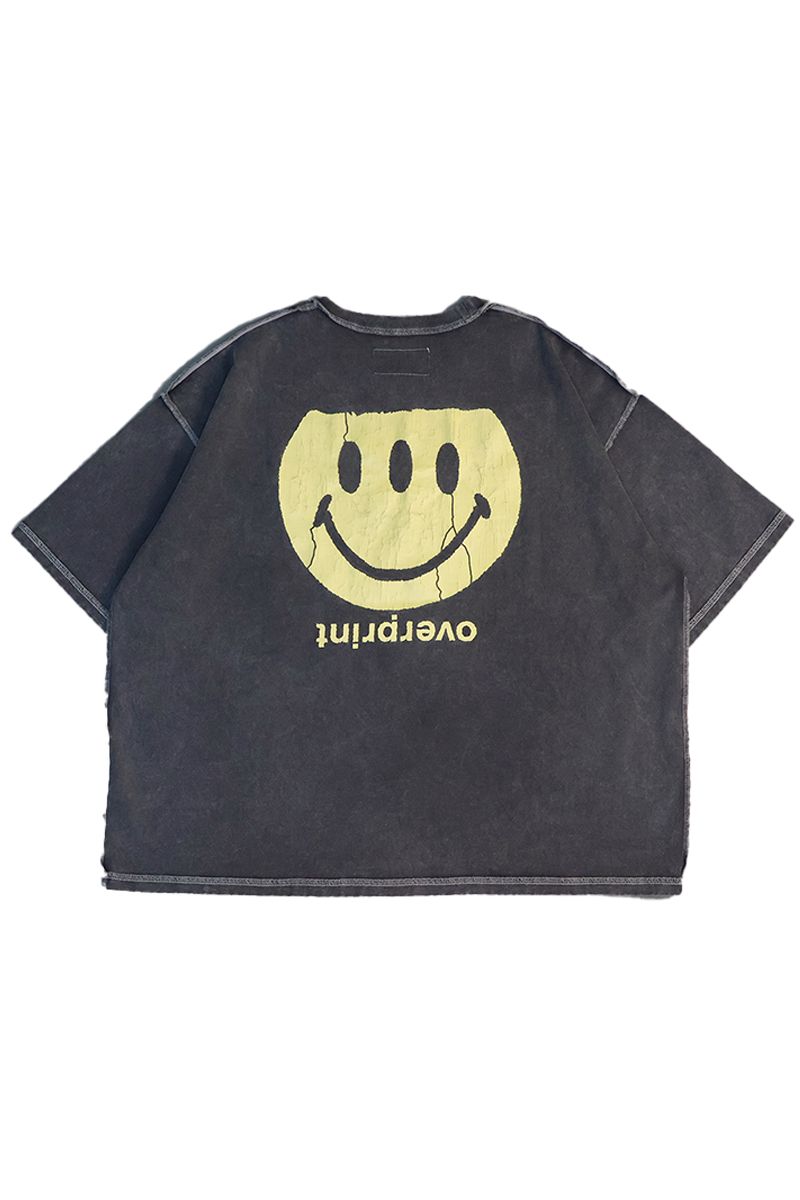 over print (オーバープリント) pigment ICONIC Tee - Black