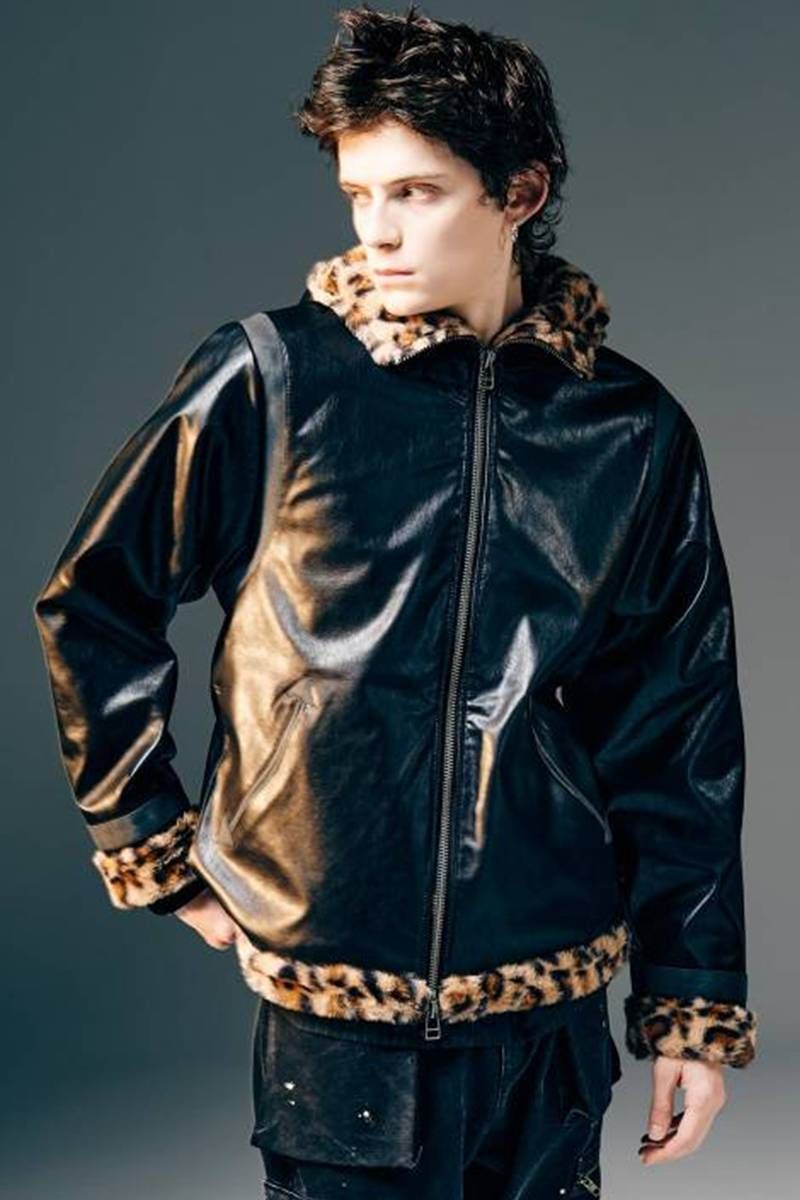glamb グラム Synth Mouton Biker JKT glamb (グラム) Synth Mouton Biker JKT / シンセムートンバイカー