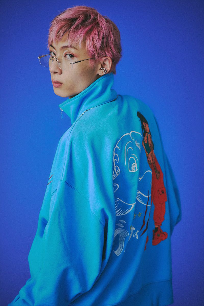 GALFY(ガルフィー)謎アニメスウェットジャージ - Blue|GEKIROCK CLOTHING