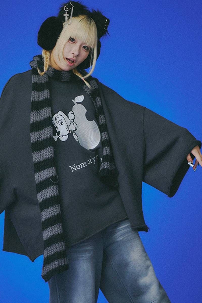 GALFY(ガルフィー)用無しドデカスウェT - Ink Black｜GEKIROCK CLOTHING 9,735円